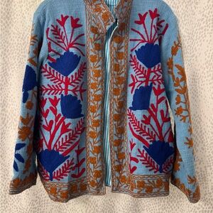Colorful Embroidered Suzani Jacket - NWOT